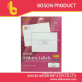 white mailing label,blank label sticker